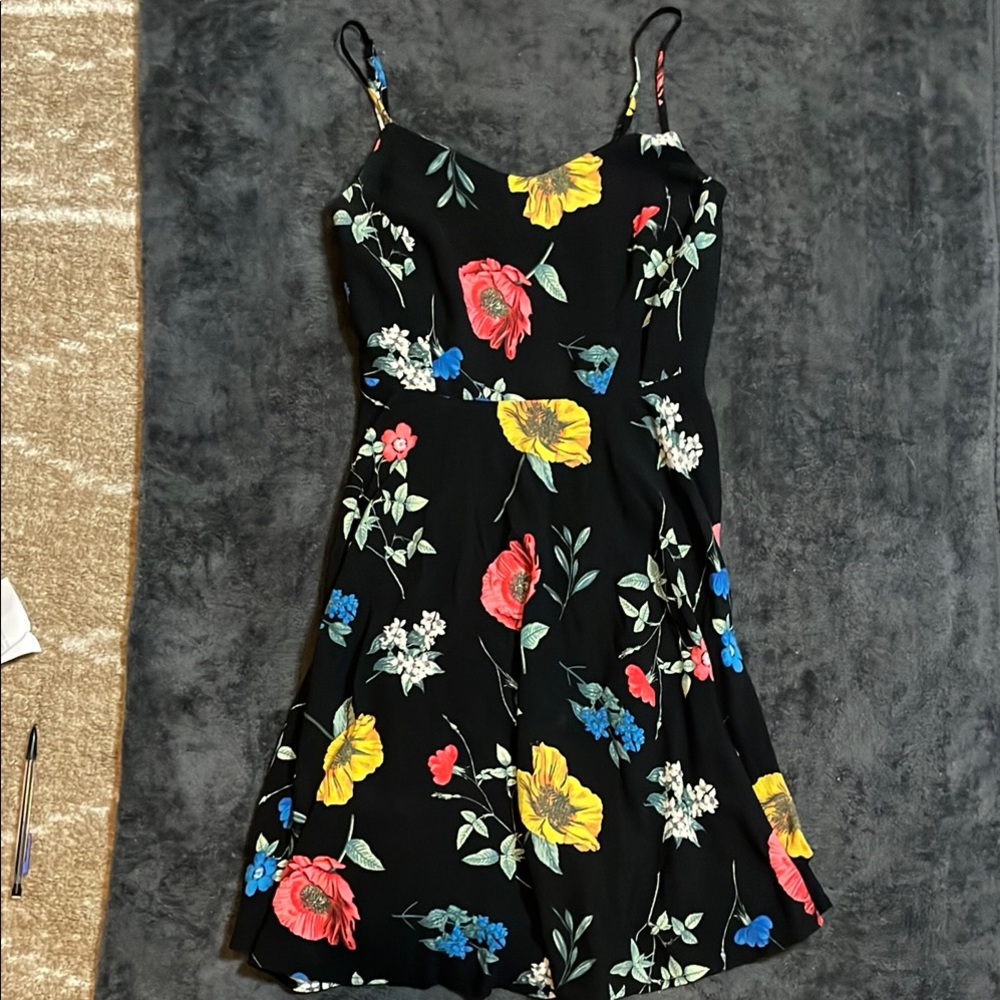 Old Navy Floral Black Dress